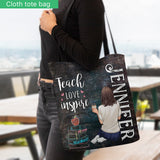Teach Love Inspire - Personalized Teacher Tote Bag