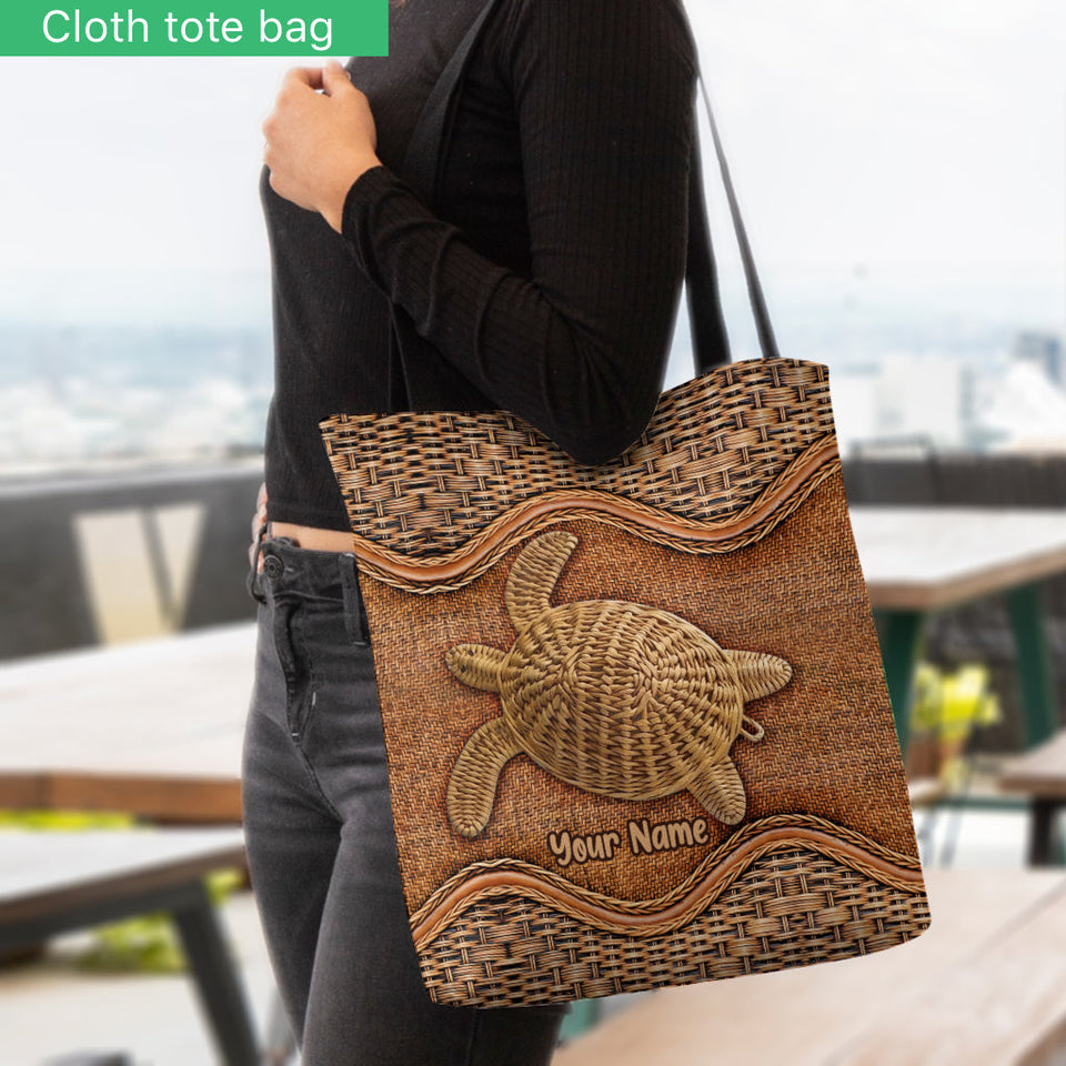 Love Turtles - Personalized Turtle Tote Bag
