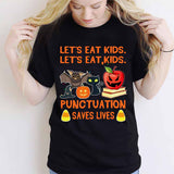 Let's Eat Kids Halloween - Teacher T-shirt And Hoodie 082021