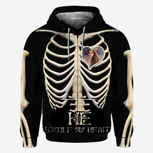 She Stole My Heart Halloween - Couple Personalized All Over T-shirt and Hoodie