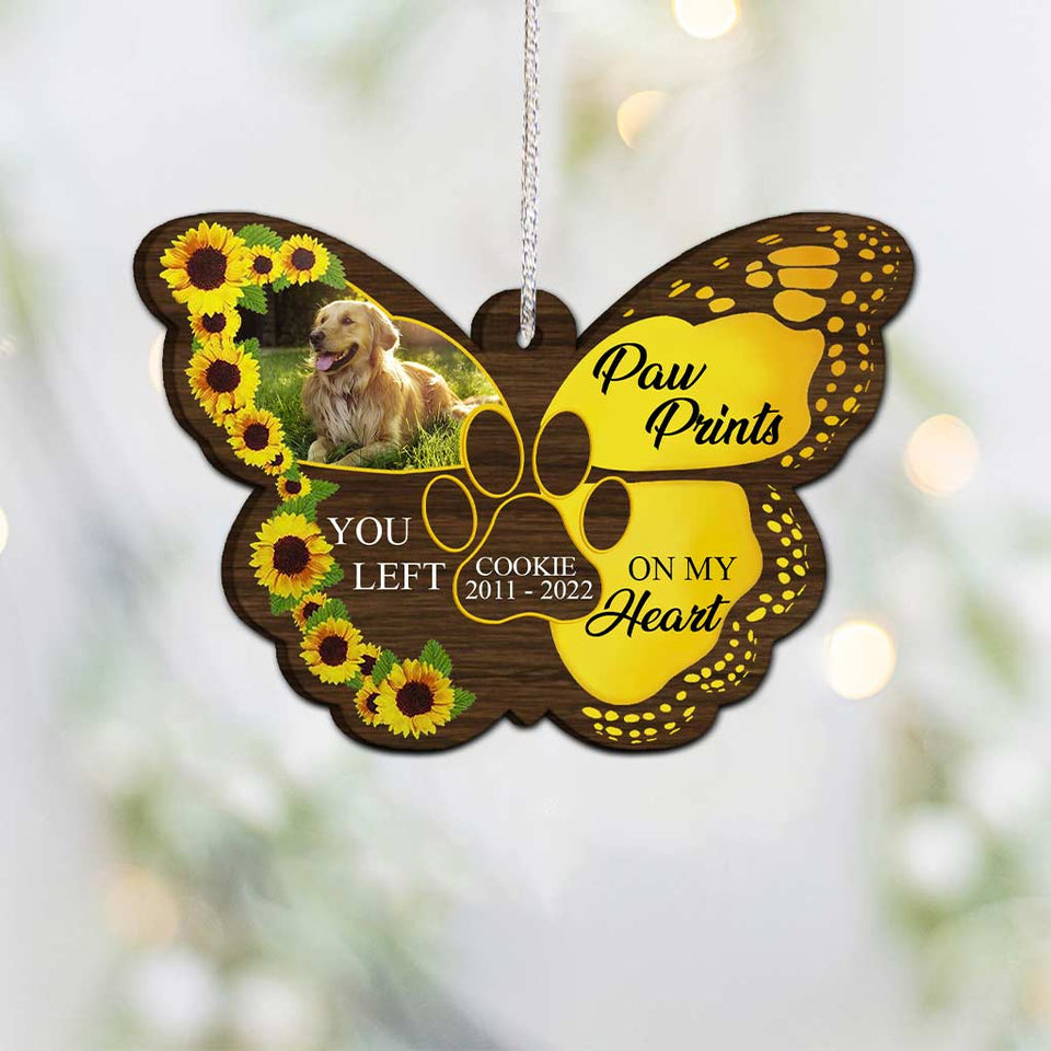 Once By My Side - Personalized Christmas Dog Ornament (Printed On Both Sides)