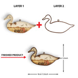 Duck Hunting - Christmas Layered Wood Ornament