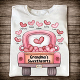 Grandma's Sweethearts - Personalized Valentine Grandma T-shirt and Hoodie