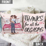 I'm Putting You On My - Personalized Couple Throw Pillow