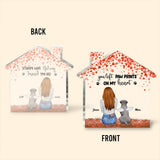 Forever In My Heart - Dog gift for who lose dog - Personalized Custom Shaped Acrylic Plaque