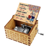 To The World - Personalized Mother's Day Mother Hand Crank Music Box