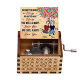 To The World - Personalized Mother's Day Mother Hand Crank Music Box
