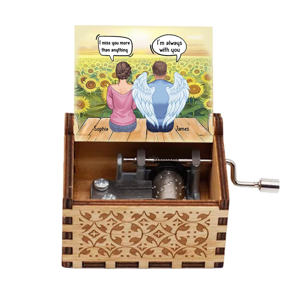 I Miss You - Personalized Mother's Day Mother Hand Crank Music Box