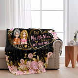 First My Mother Forever My Friend - Personalized Mother's Day Mother Blanket