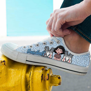 Baseball Mom - Personalized Baseball Low Top Shoes