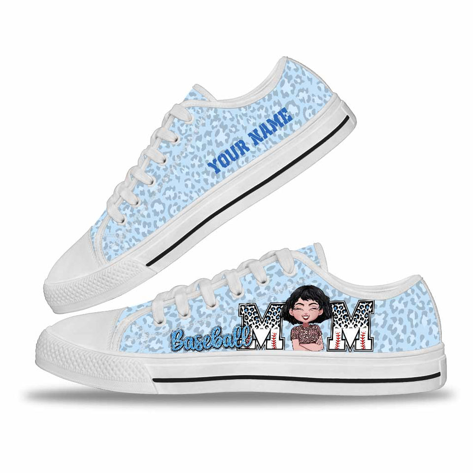 Baseball Mom - Personalized Baseball Low Top Shoes