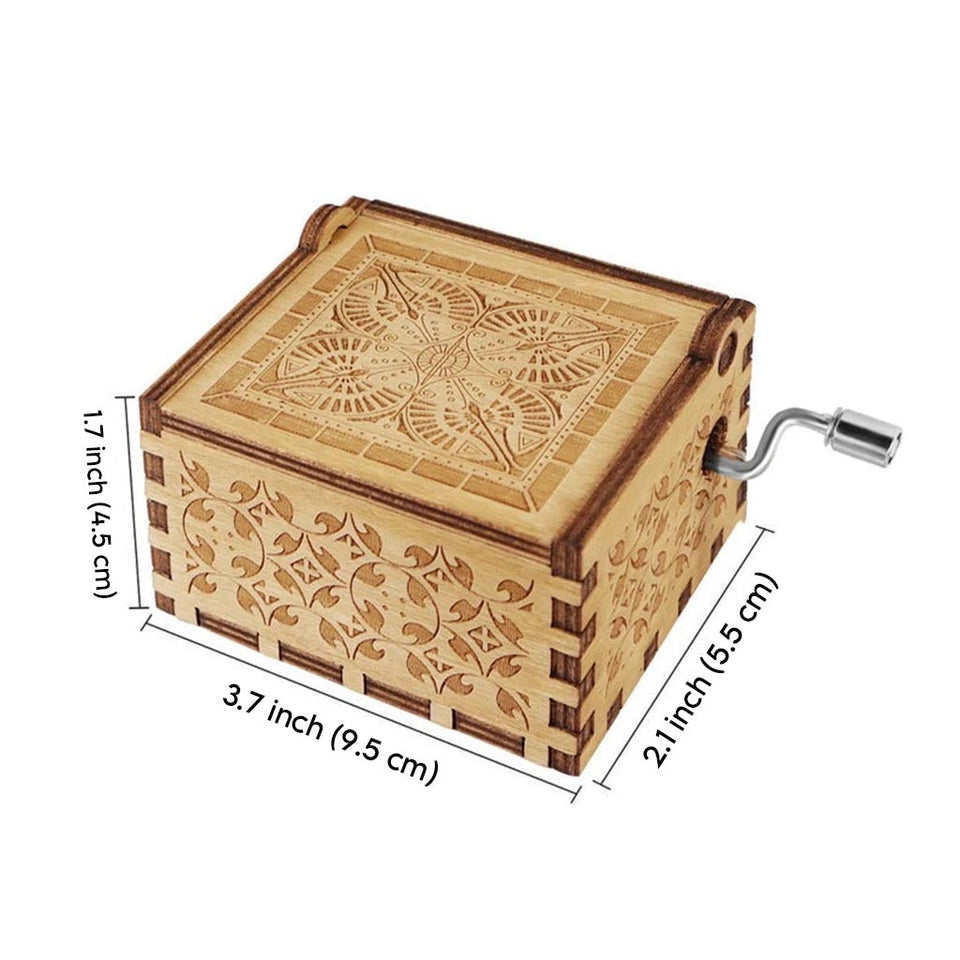 To My Daughter - Personalized Mother's Day Mother Hand Crank Music Box