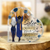 You Did It - Graduation gift for daughter, sister - Personalized Custom Shaped Acrylic Plaque