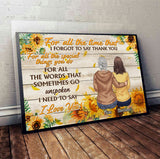 For All The Time - Personalized Mother's Day Mother Canvas And Poster