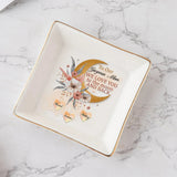 I Love You To The Moon - Personalized Mother's Day Mother Jewelry Dish