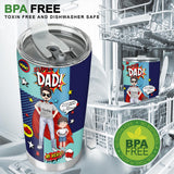Super Dad Super Hero - Personalized Father's Day Father Tumbler