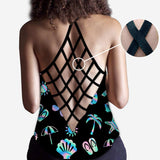 Beach Lovin' Girl - Personalized Sea Lover Cross Tank Top