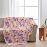 Best Grandma Mom Ever - Gift for grandma, mom, grandma - Personalized Blanket