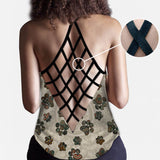 Love Dogs Cross Tank Top