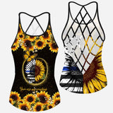 You're My Sunshine - Police Officer Cross Tank Top