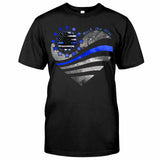 Blue Line - Police Officer T-shirt And Hoodie 062021