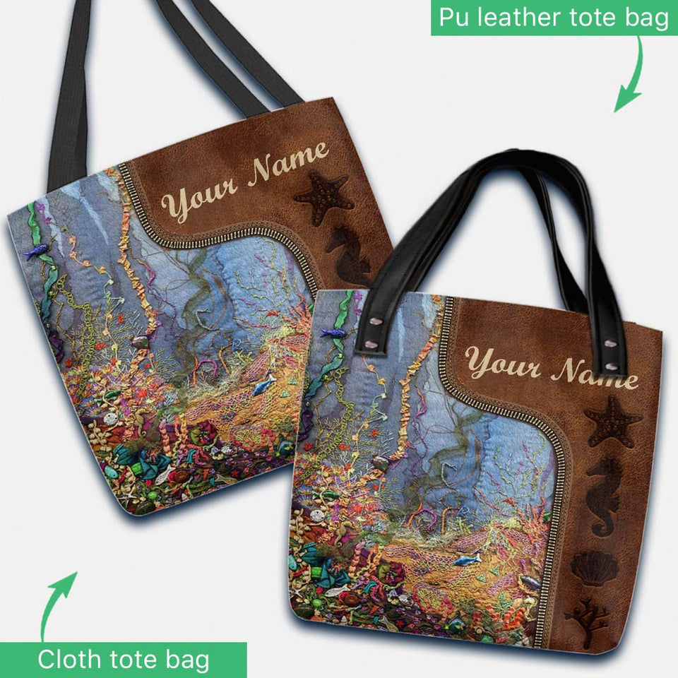 Love Sea Personalized Tote Bag