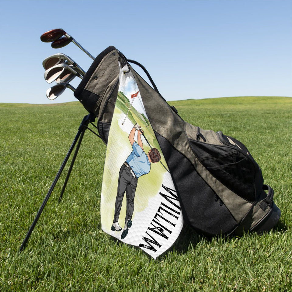 My Lucky Golf Cap - Personalized Golf Golf Towel