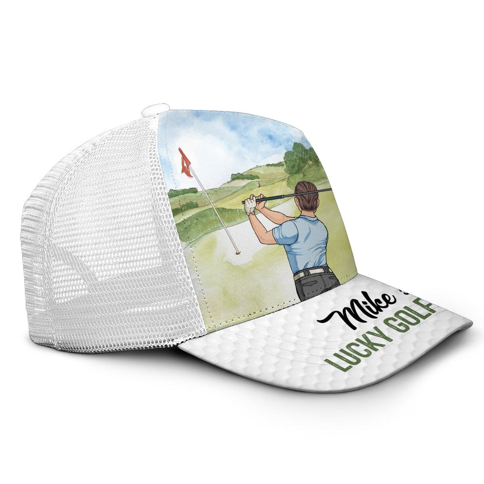 My Lucky Golf Cap - Personalized Golf Trucker Hat