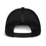 Born To Fish Forced To Work - Personalized Fishing Trucker Hat (Black Mesh)
