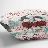 You And Me We Got This - Personalized Christmas Couple Throw Pillow