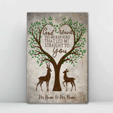 God Blessed The Broken Road - Personalized Couple Hunting Poster