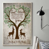 God Blessed The Broken Road - Personalized Couple Hunting Poster
