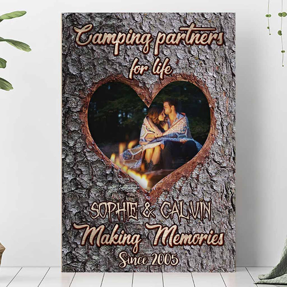 Happy Campers - Personalized Camping Poster