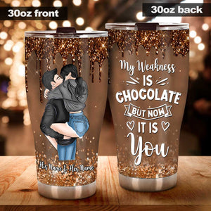 Perfect Idiot - Personalized Couple Couple Tumbler
