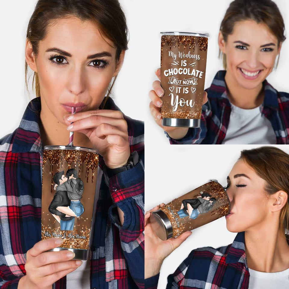 Perfect Idiot - Personalized Couple Couple Tumbler