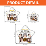 Five-Star Mom - Personalized Mother's Day Mother Custom Shaped Acrylic Plaque