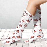 Daddy Little Shits - Gift for dad, grandma, grandpa, mom, uncle, aunt, brother, sister - Personalized Socks