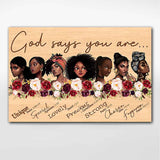 God Says You Are  - African American Poster 062021