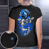 Blue Rose - Police Officer T-shirt And Hoodie 062021