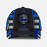 Blue Line - Police Officer Classic Cap With Printed Vent Holes 062021
