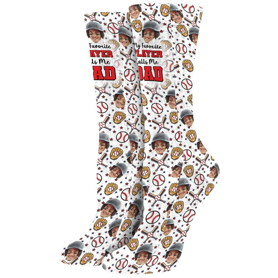 My Favorite Player - Personalized Baseball Socks