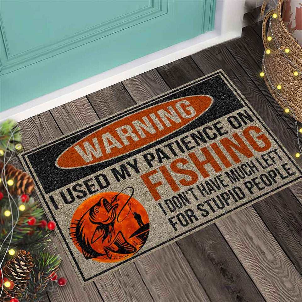 I Used My Patience On Fishing Doormat