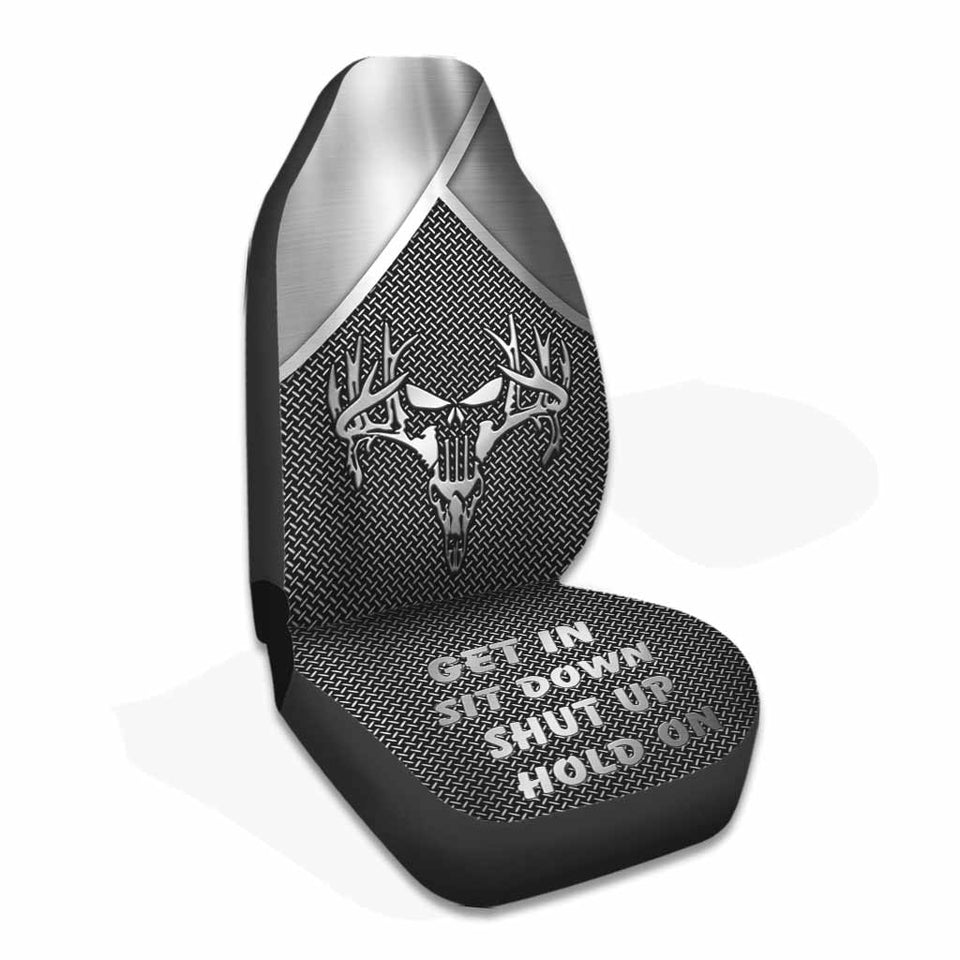 Love Hunting - Seat Covers With Metal Pattern Print