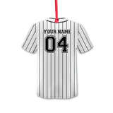 Baseball Lovers - Personalized Christmas Ornament (Printed On Both Sides)