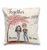 Together - Personalized Couple Throw Pillow