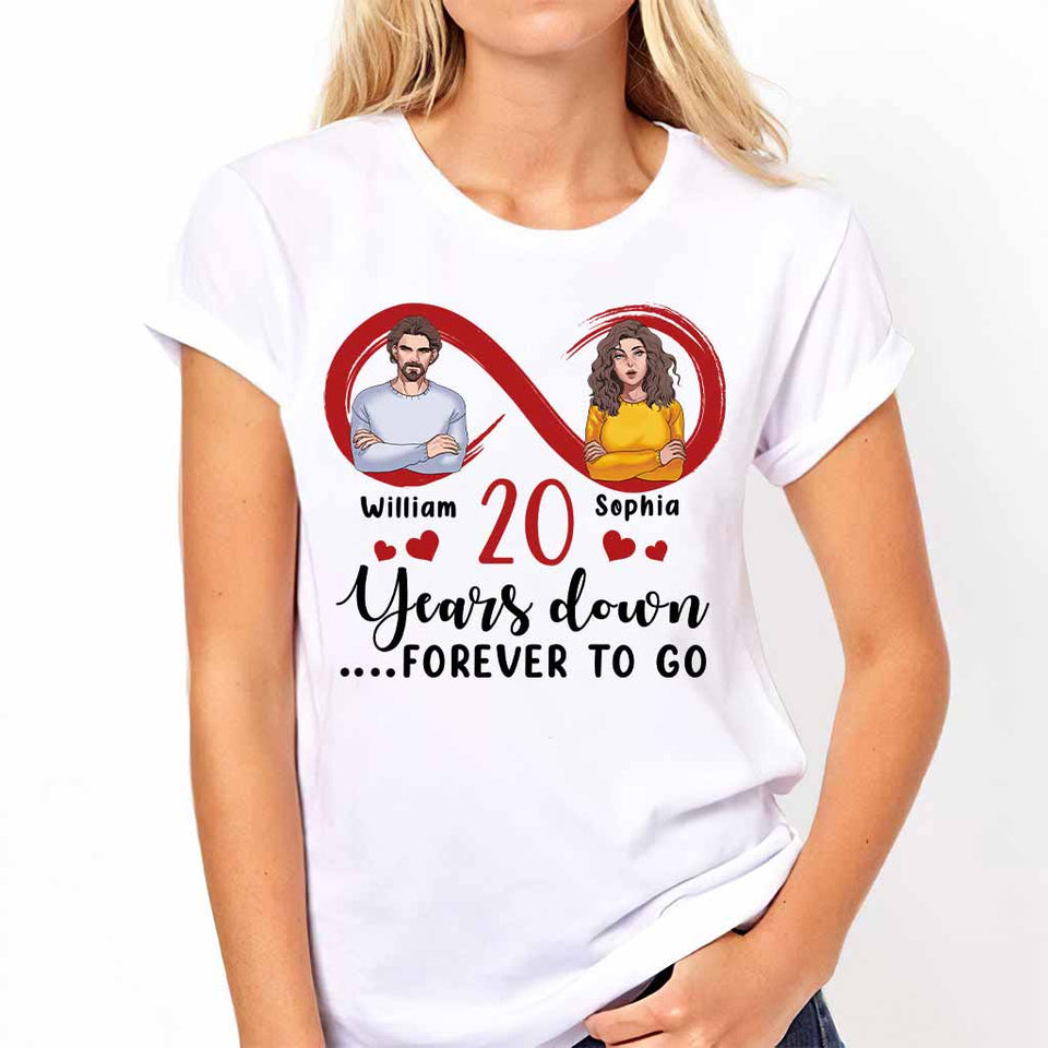 Forever To Go - Personalized Couple T-shirt and Hoodie