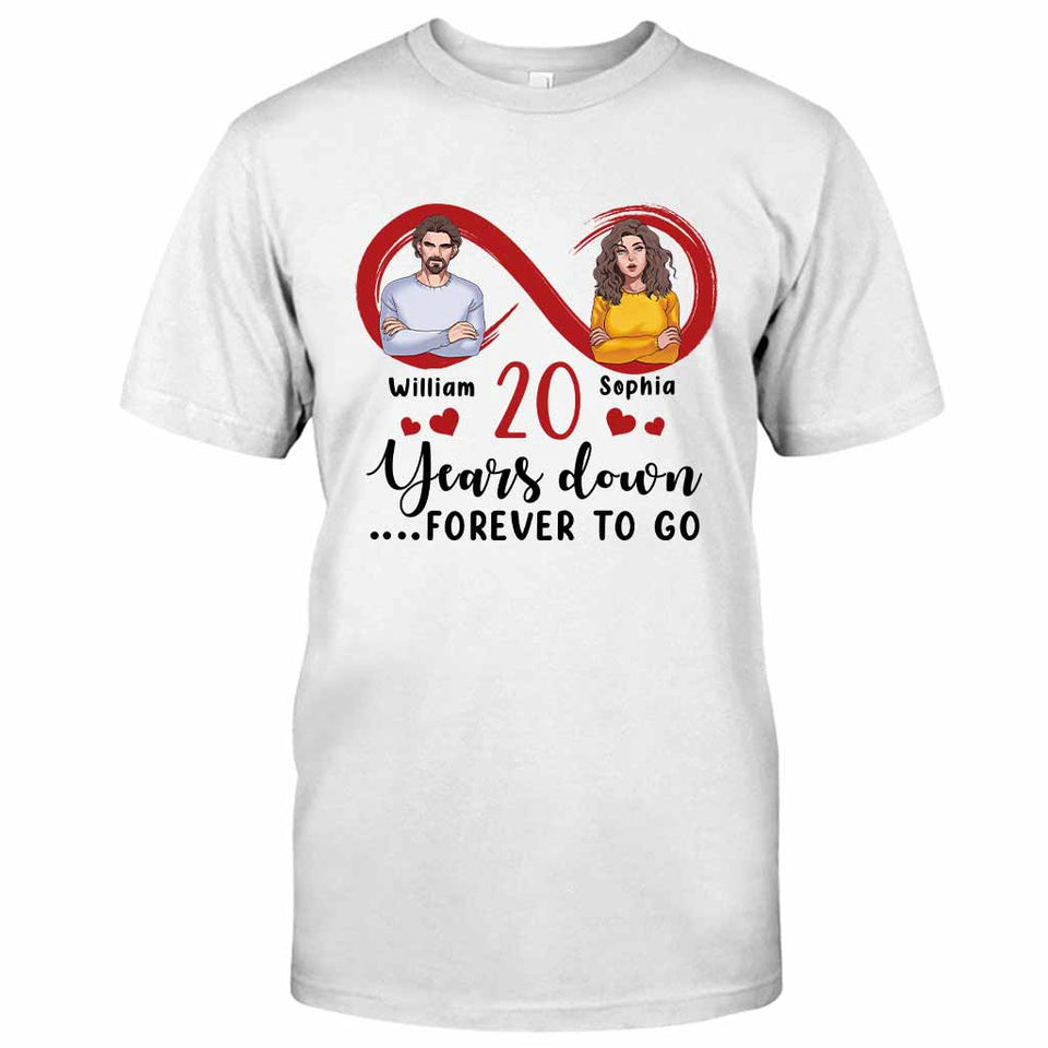 Forever To Go - Personalized Couple T-shirt and Hoodie