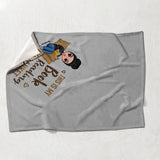 Just A Girl Who Loves Books - Personalized Book Blanket