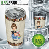 Just A Girl Who Loves Books - Personalized Book Tumbler