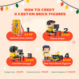 I Love You Forever - Personalized Couple Photos Brick Figures